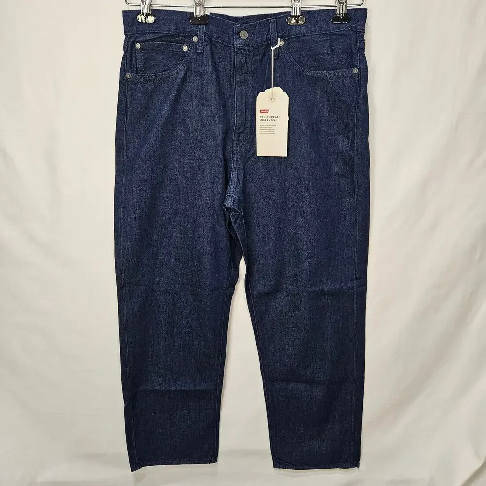 Levi's Men's [Read] Jeans Stay Loose Straight Leg Dark Blue Size 36x32(31)